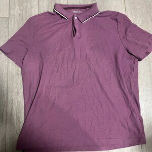 Awearness Kenneth Cole Polo t-shirt size Extra large short-sleeve XL Purple